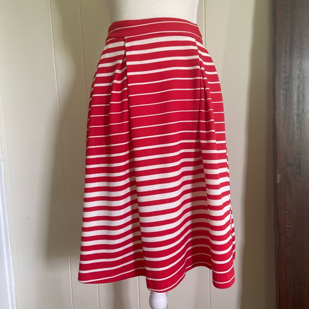 Must Have Striped A Line High Waist Skirt Size Sm